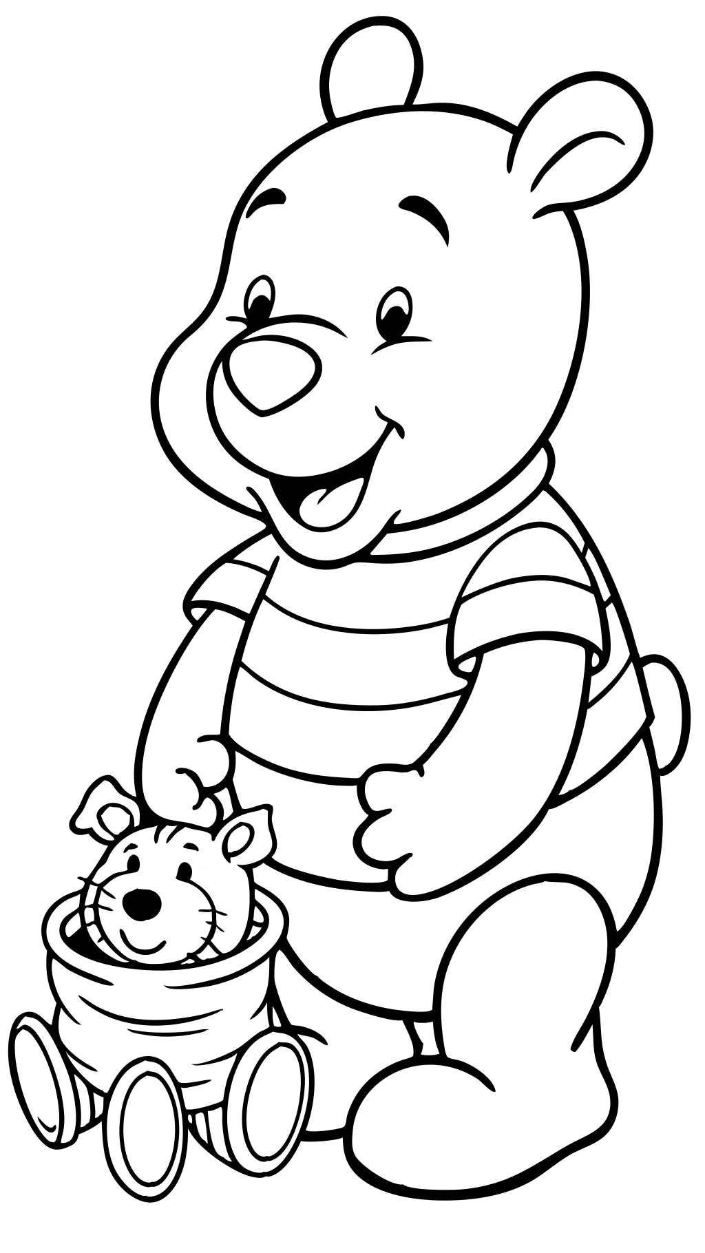 páginas para colorear de pooh de pooh